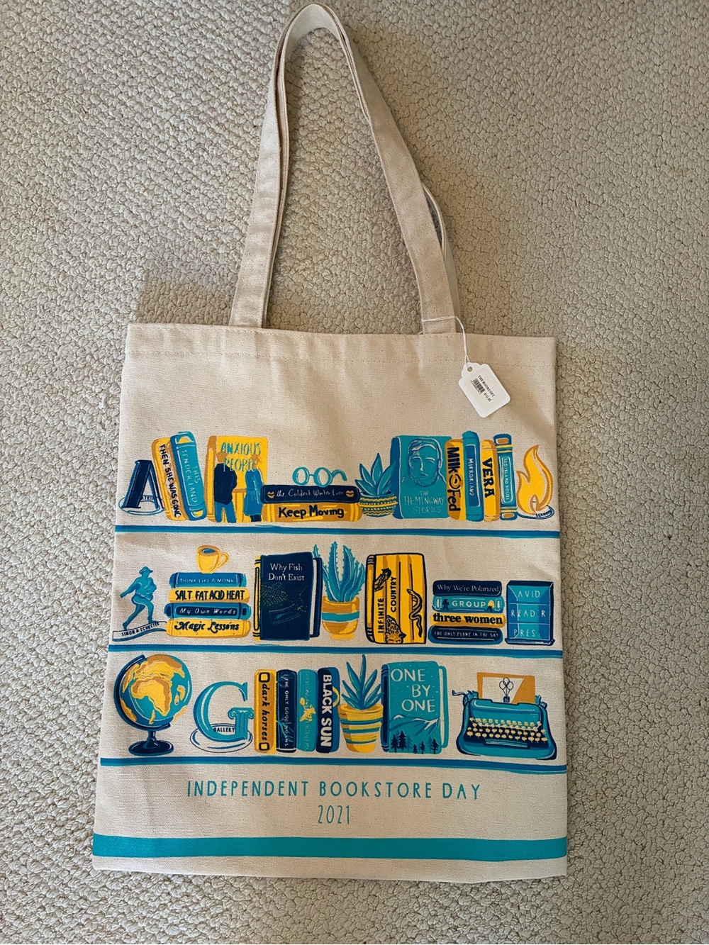 Independent Indie Bookstore Day - Canvas Tote Bag 2021 New NWT Limited Edition